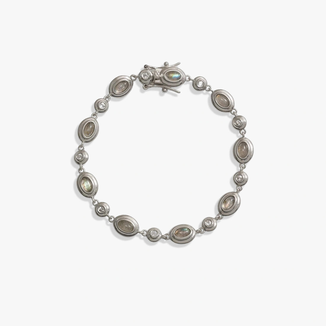 Awe Inspired Bracelets 925 Sterling Silver / 6.7" Labradorite Tennis Bracelet
