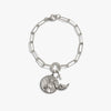 Awe Inspired Bracelets 925 Sterling Silver Aphrodite Moon Wave Charm Bracelet