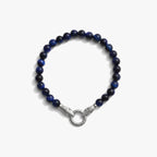 Awe Inspired Bracelets 925 Sterling Silver / Tiger's Eye Snake Beaded Bracelet