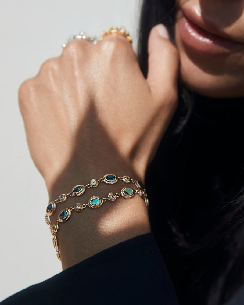 Awe Inspired Bracelets Abalone Tennis Bracelet