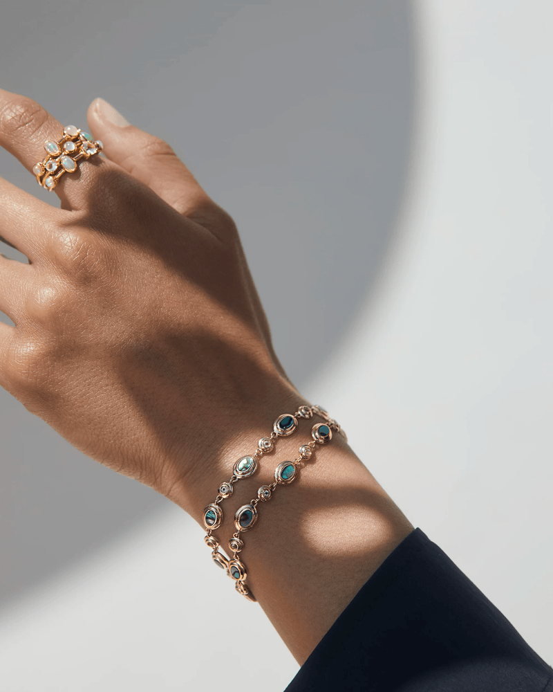 Awe Inspired Bracelets Abalone Tennis Bracelet