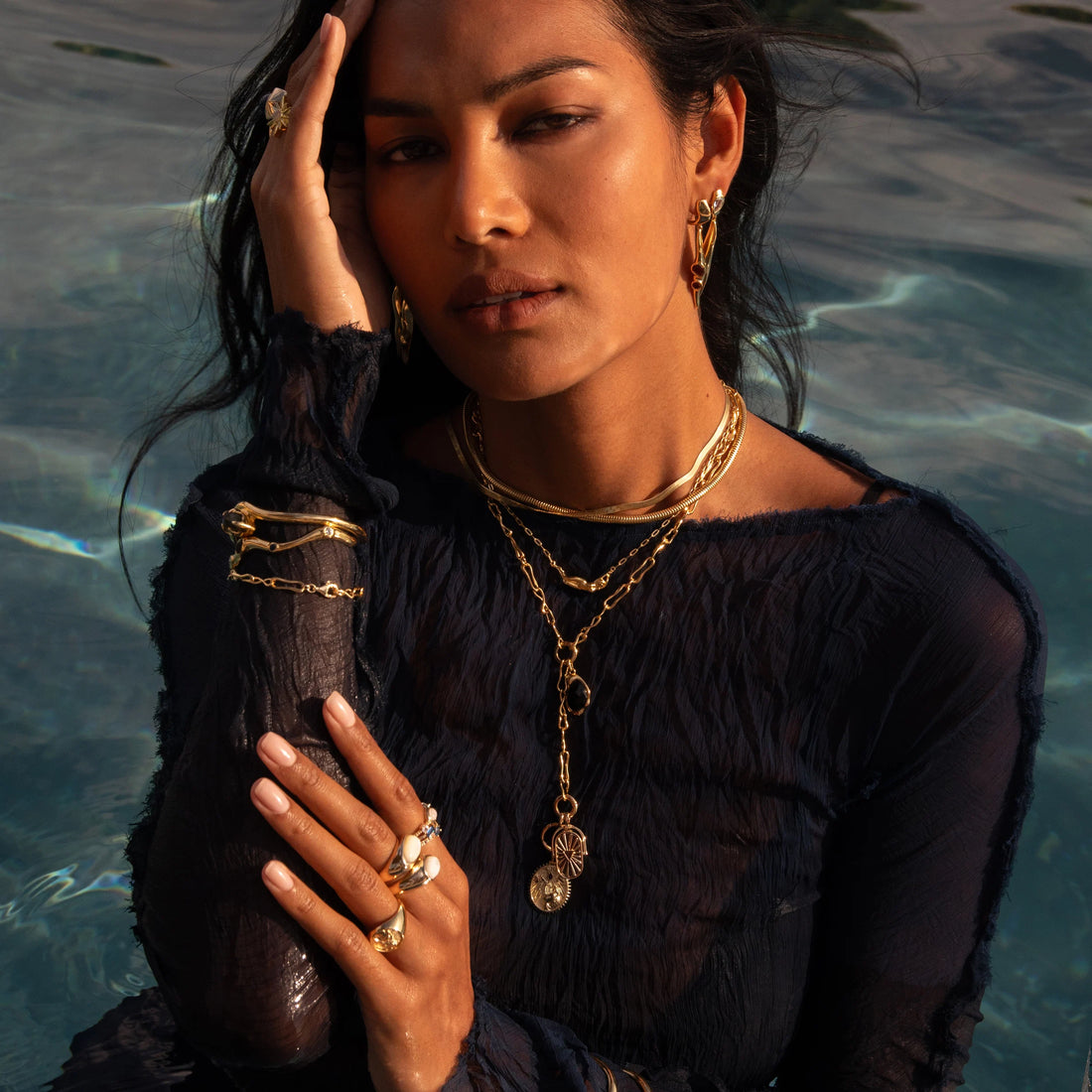 Awe Inspired Bracelets Bracelet - Molten Gemstone Cuff