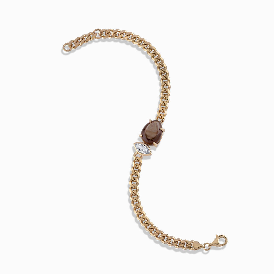 Awe Inspired Bracelets Deep Sea Black Mother of Pearl Chain Bracelet