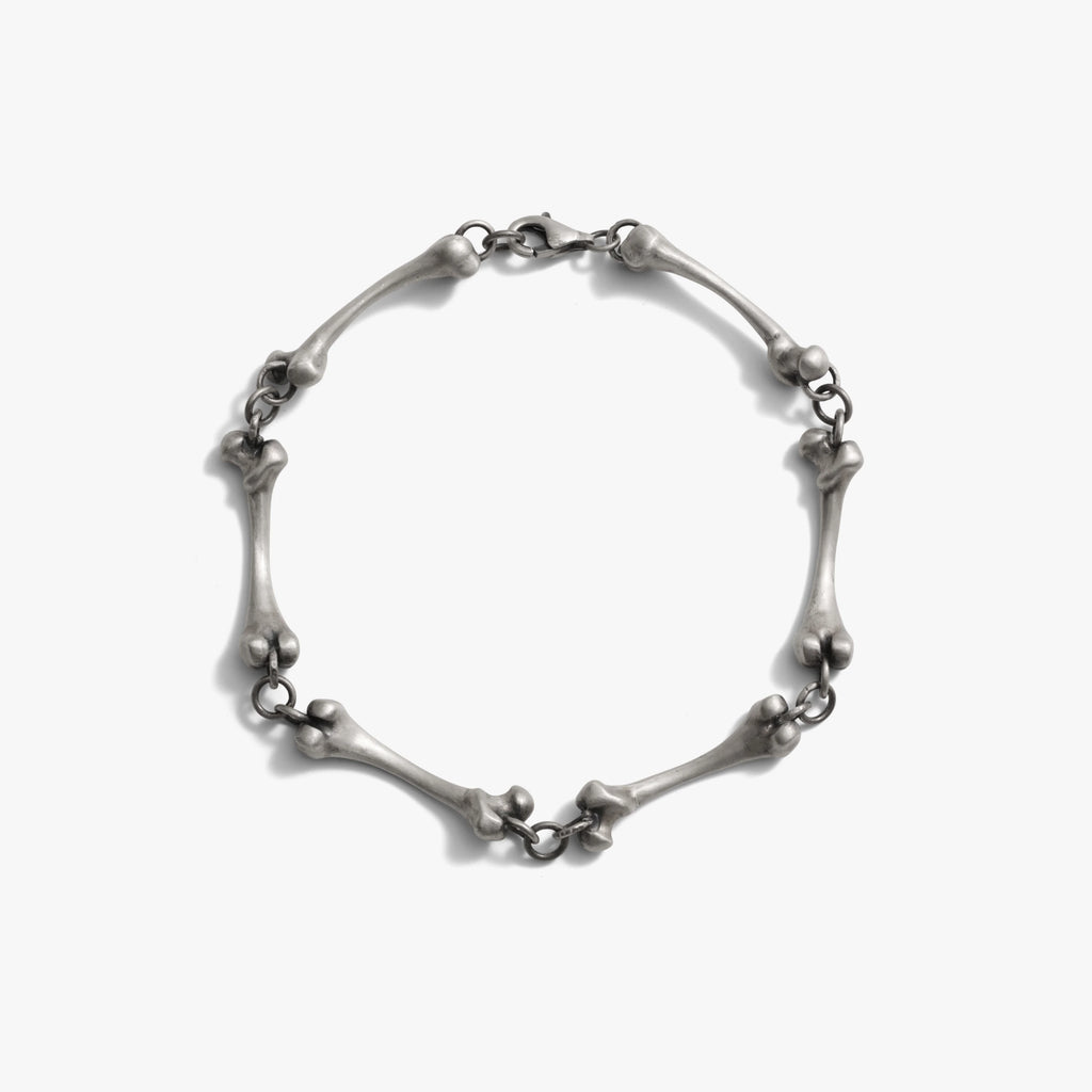 Awe Inspired Bracelets Gunmetal Skeleton Bracelet