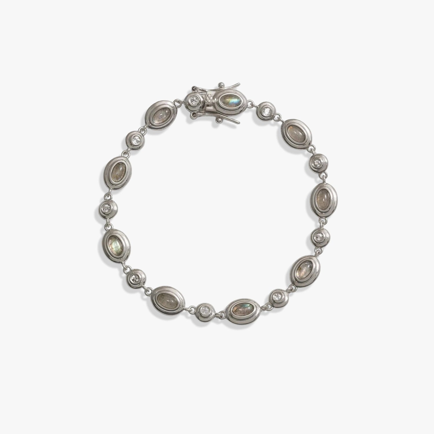 Awe Inspired Bracelets Labradorite / 925 Sterling Silver / 6.7" Gemstone Tennis Bracelet