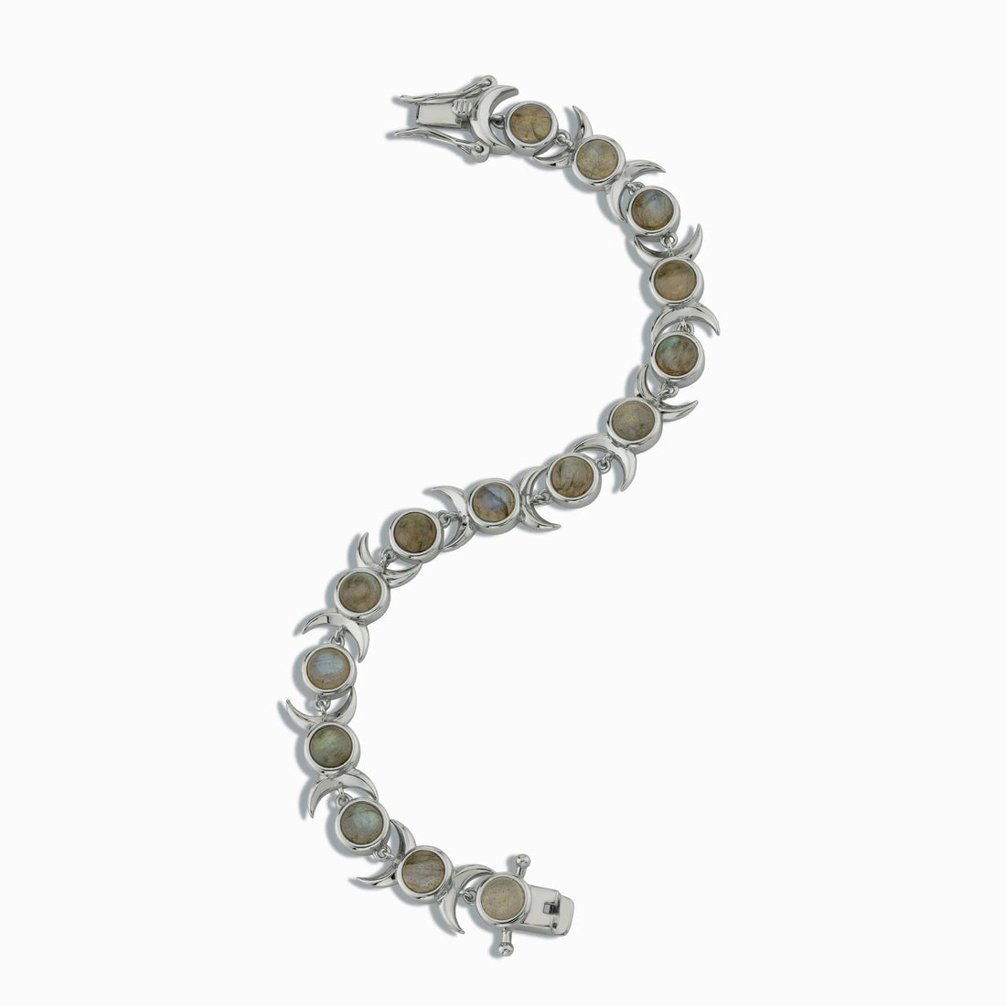 Awe Inspired Bracelets Labradorite Triple Moon Tennis Bracelet