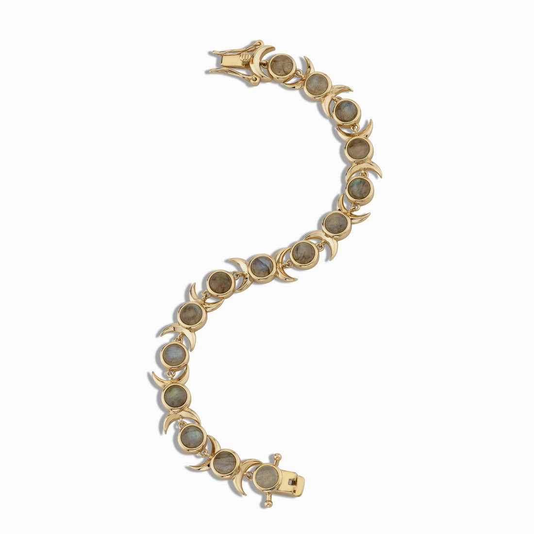 Awe Inspired Bracelets Labradorite Triple Moon Tennis Bracelet