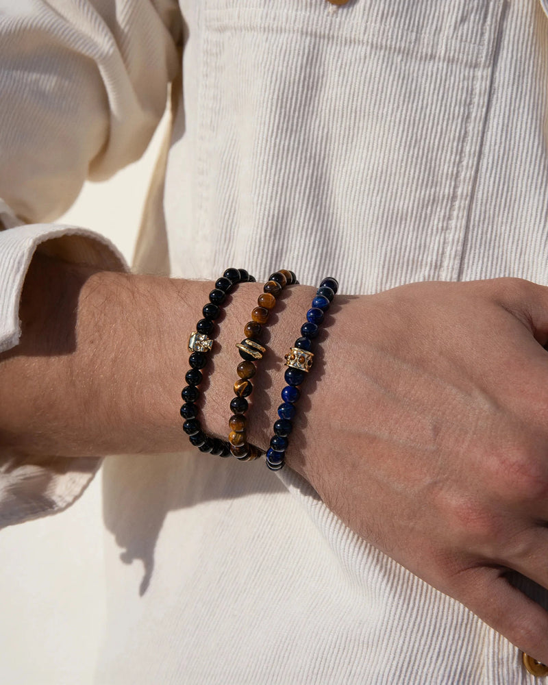 Awe Inspired Bracelets Men's Word Beaded Bracelet