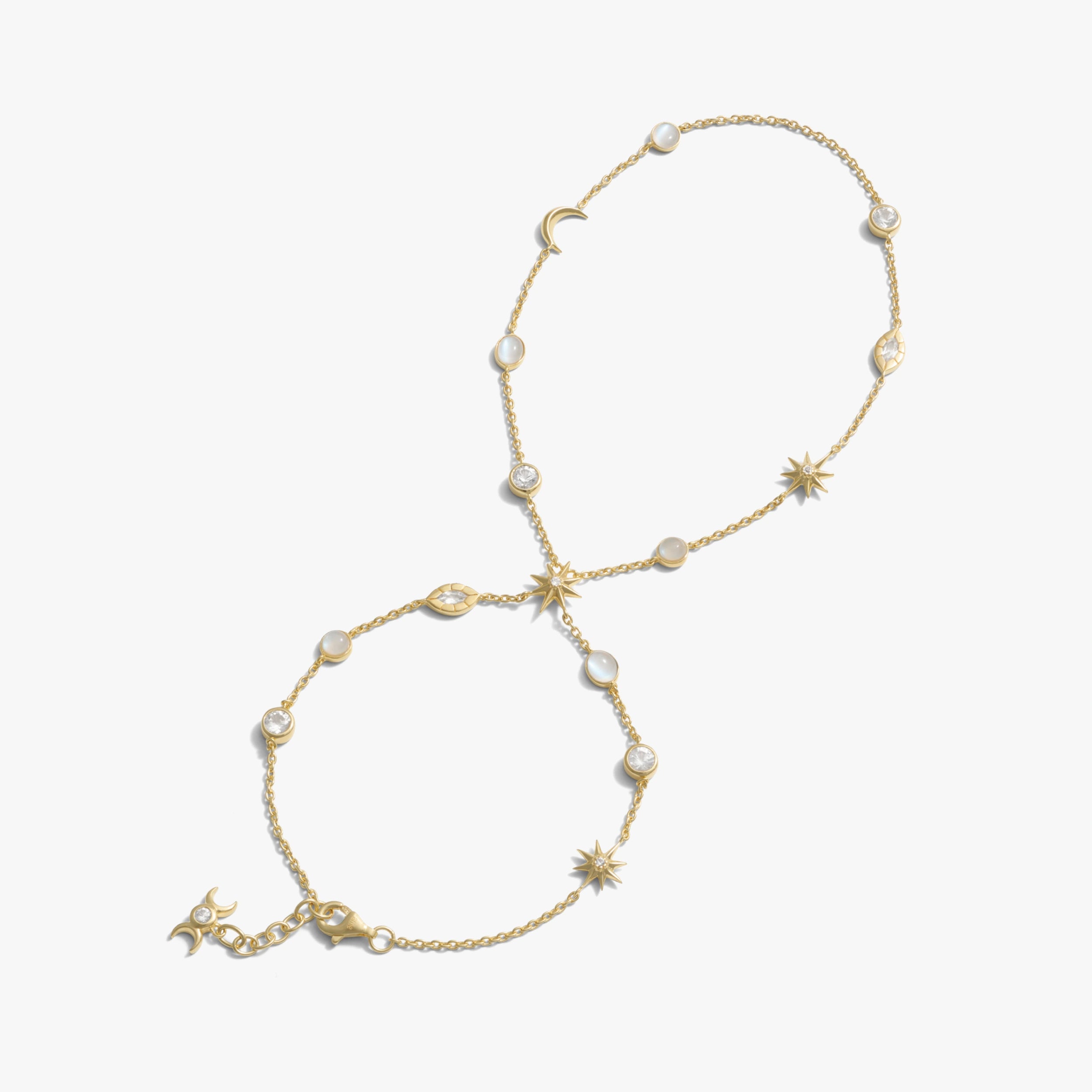 Awe Inspired Bracelets Midnight Reflection Hand Chain