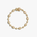 Awe Inspired Bracelets Moonstone / 14K Yellow Gold Vermeil / 6.7" Gemstone Tennis Bracelet