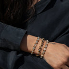 Awe Inspired Bracelets Moonstone Triple Moon Tennis Bracelet