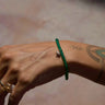 Awe Inspired Bracelets Mushroom Green Onyx Beaded Bracelet