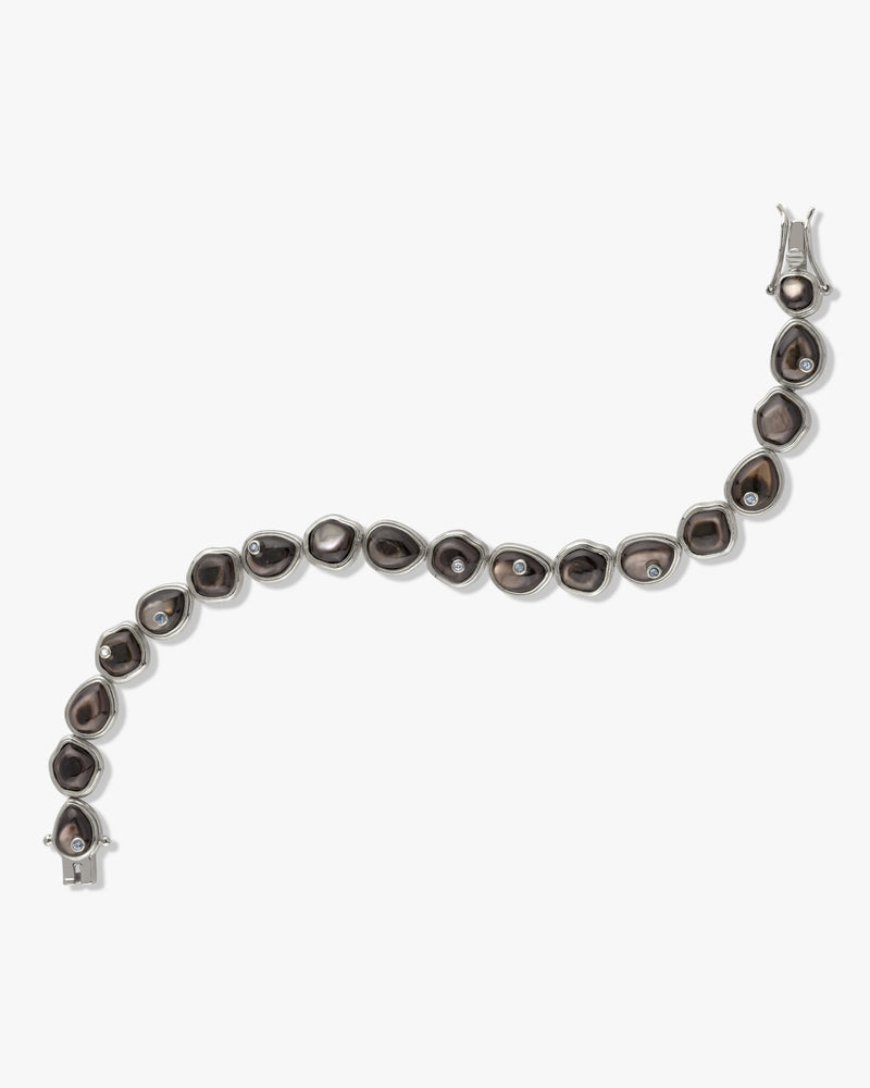 Awe Inspired Bracelets Organic Pearl Gemstone Tennis Bracelet