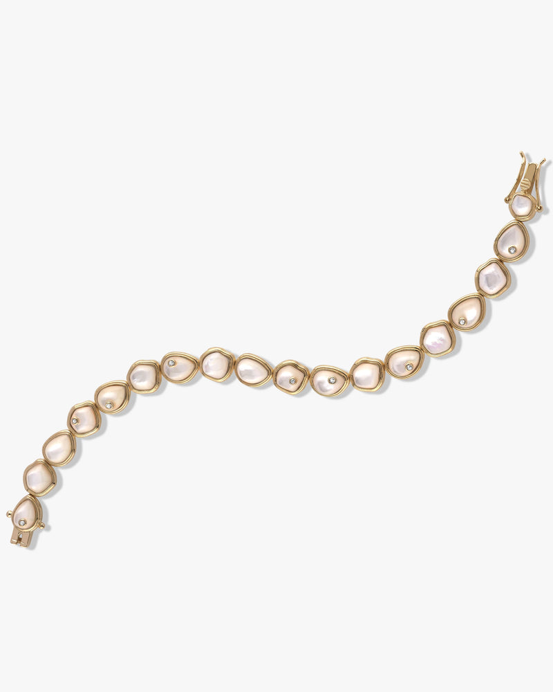 Awe Inspired Bracelets Organic Pearl Gemstone Tennis Bracelet