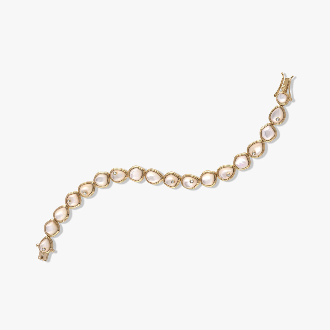 Awe Inspired Bracelets Organic Pearl Gemstone Tennis Bracelet