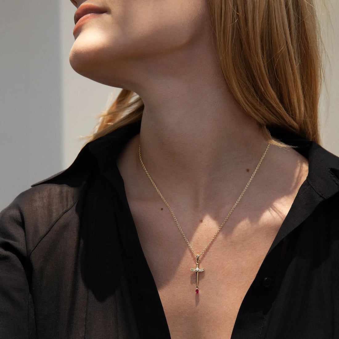 Awe Inspired Bracelets Ruby Sword Amulet