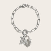 Awe Inspired Bracelets Spiked Heart Zodiac Charm Bracelet