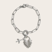Awe Inspired Bracelets Spiked Heart Zodiac Charm Bracelet