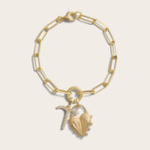 Awe Inspired Bracelets Spiked Heart Zodiac Charm Bracelet