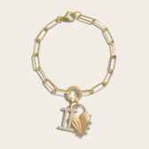 Awe Inspired Bracelets Spiked Heart Zodiac Charm Bracelet