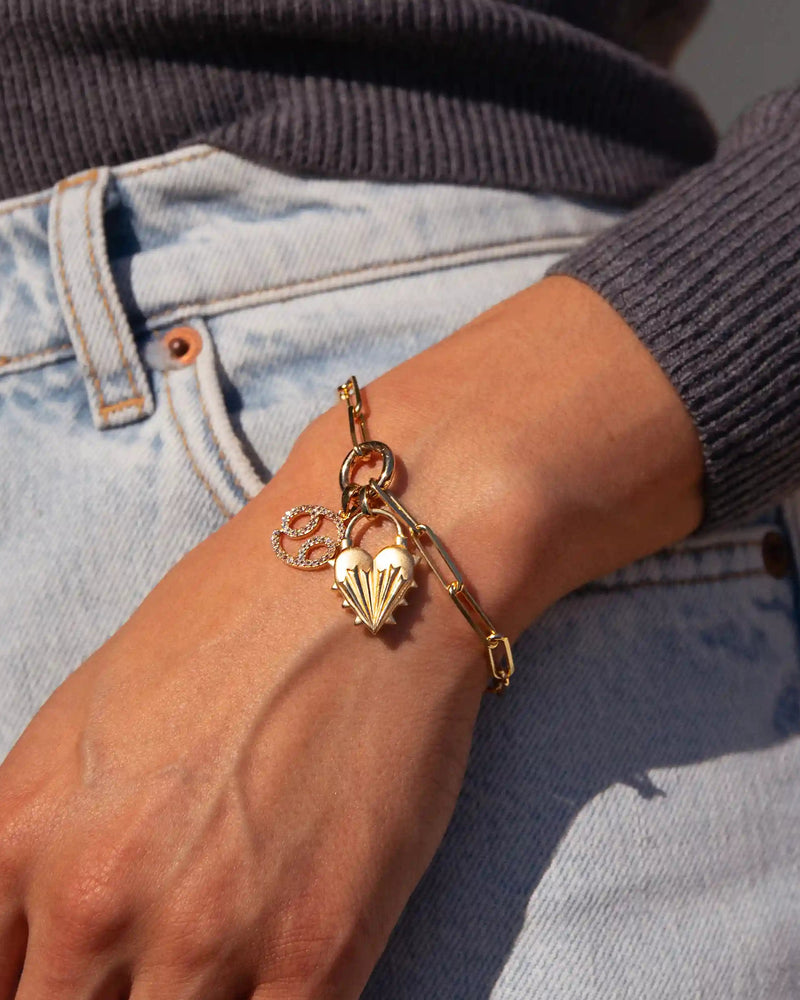 Awe Inspired Bracelets Spiked Heart Zodiac Collector Bracelet