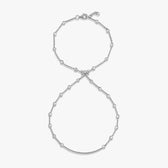 Awe Inspired Bracelets Sterling Silver / 6.25" Triple Moon Hand Chain