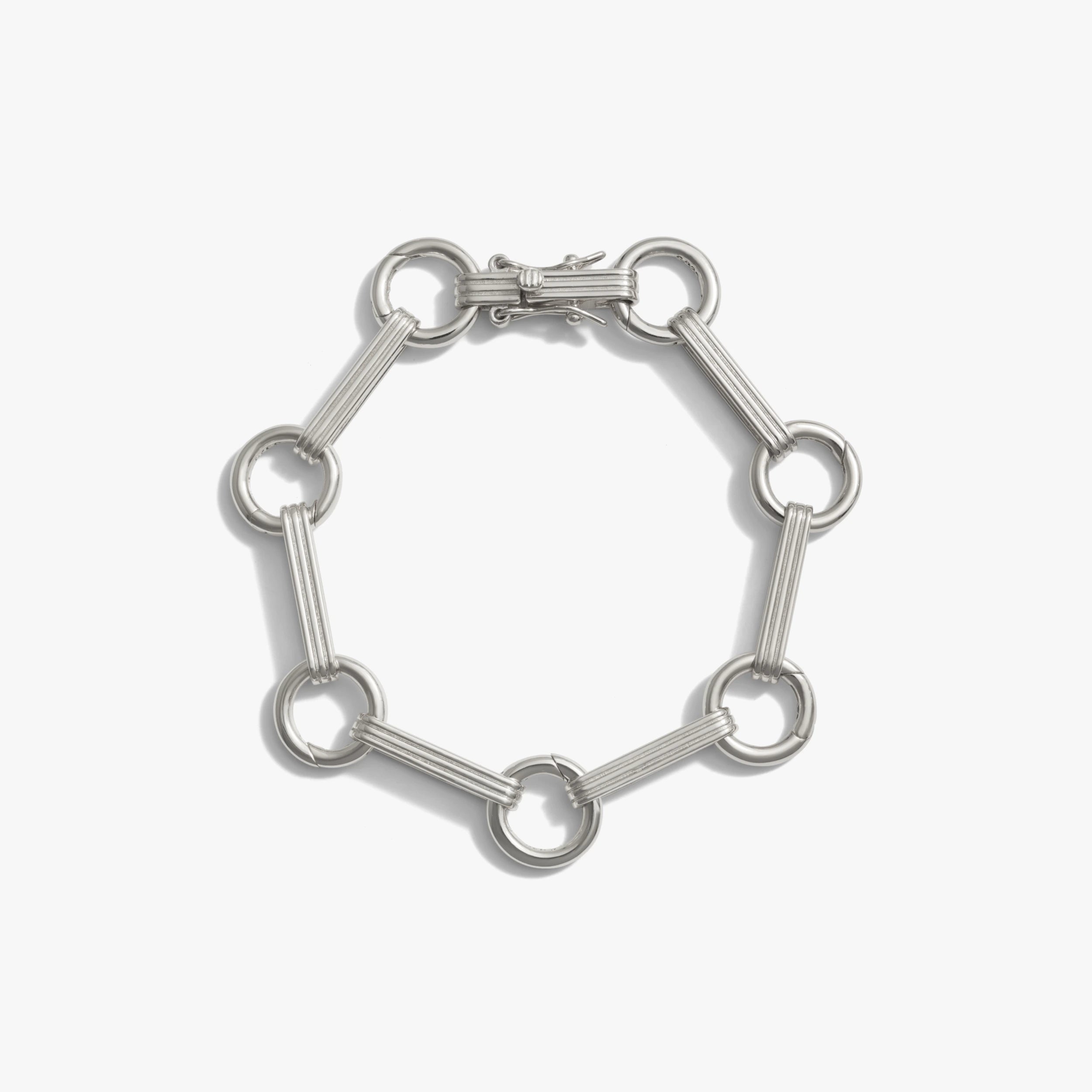 Awe Inspired Bracelets Sterling Silver / 6.95" Bar Charm Collector Bracelet