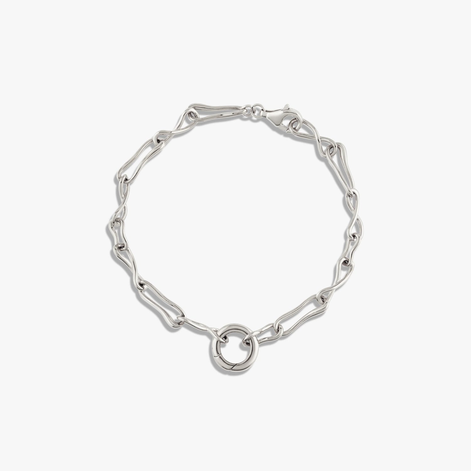 Awe Inspired Bracelets Sterling Silver / 7" Molten Chain Bracelet