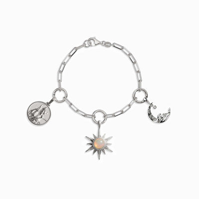 Awe Inspired Bracelets Sterling Silver Cosmic Euphoria Charm Bracelet