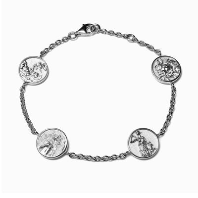 Awe Inspired Bracelets Sterling Silver Greek Goddess Bracelet