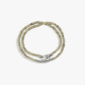 Awe Inspired Bracelets Sterling Silver Labradorite Heishi Double Wrap Bracelet