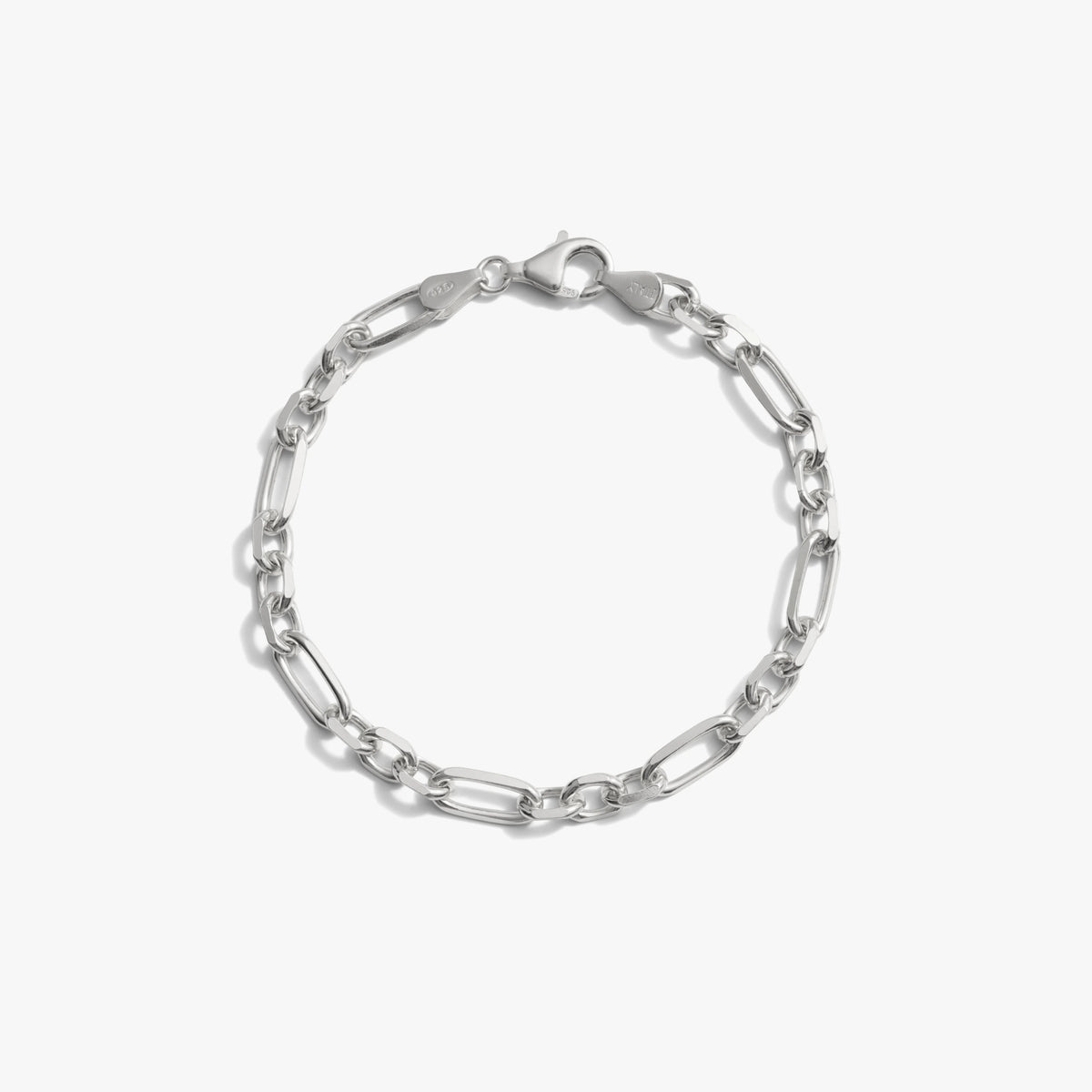 Awe Inspired Bracelets Sterling Silver Men's Statement Chain Bracelet