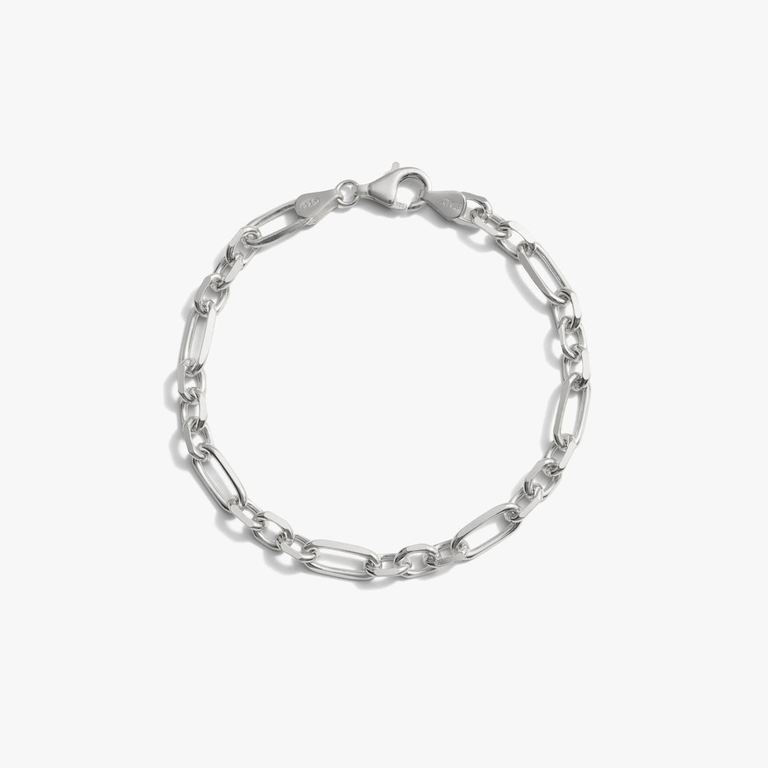 Awe Inspired Bracelets Sterling Silver Men's Statement Chain Bracelet