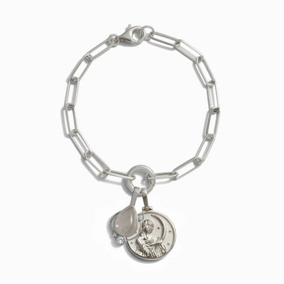 Awe Inspired Bracelets Sterling Silver / Mini Selene Moon Goddess Bracelet Set