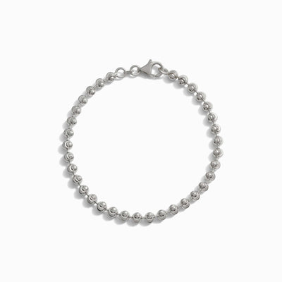 Awe Inspired Bracelets Sterling Silver Moon Cut Bracelet