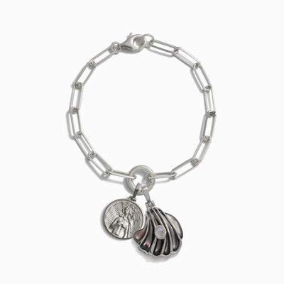 Awe Inspired Bracelets Sterling Silver Ocean Goddess Charm Bracelet