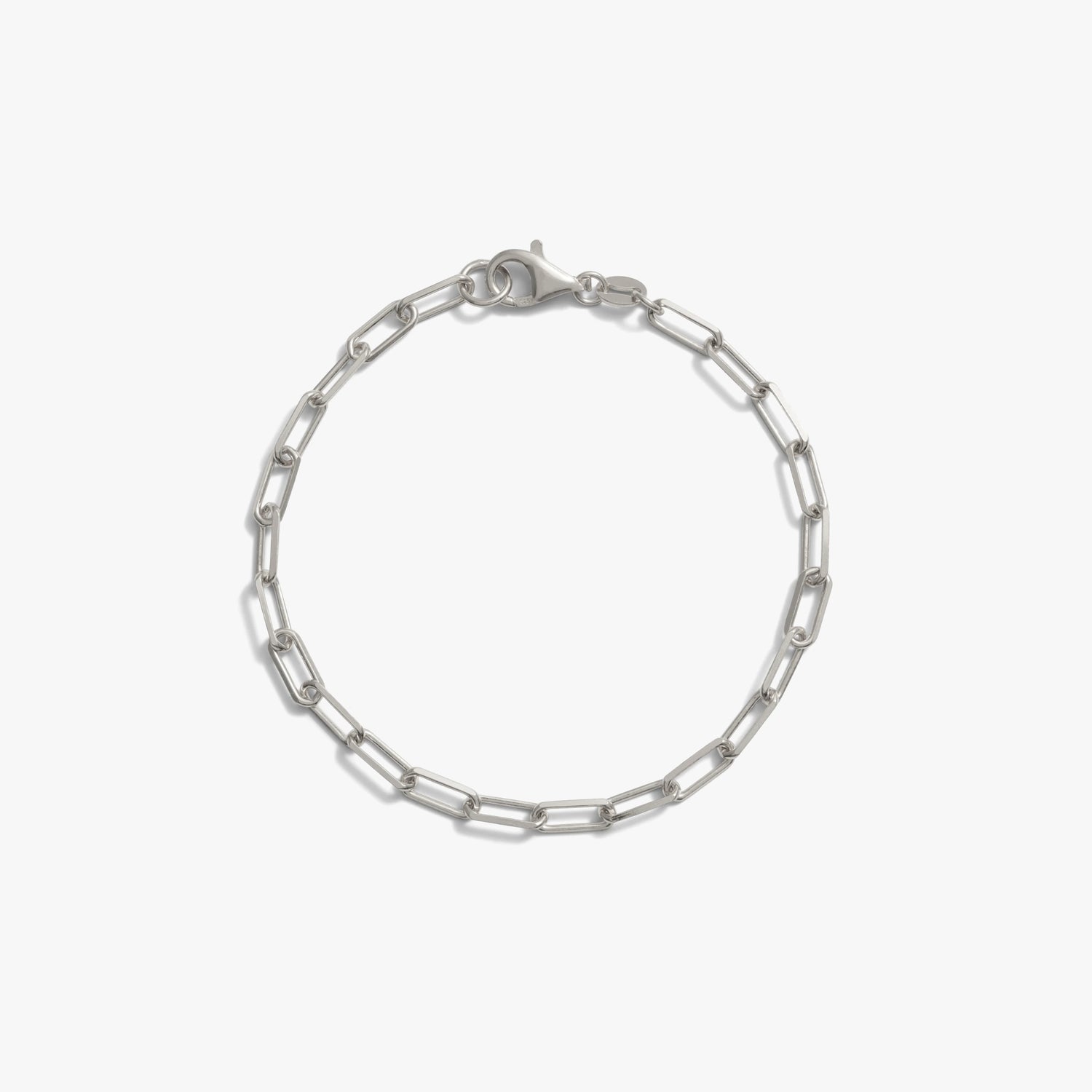 Awe Inspired Bracelets Sterling Silver Paperclip Chain Bracelet