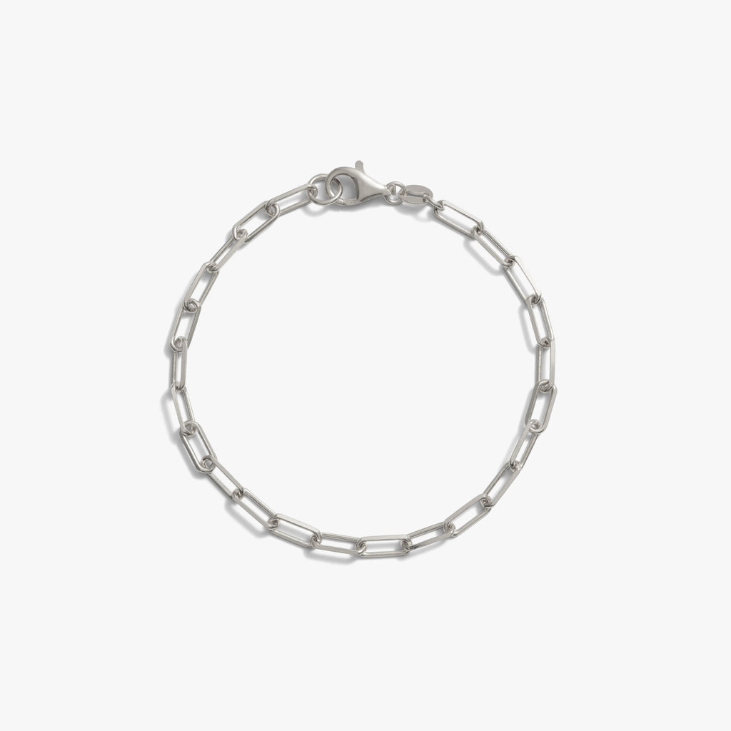 Awe Inspired Bracelets Sterling Silver Paperclip Chain Bracelet