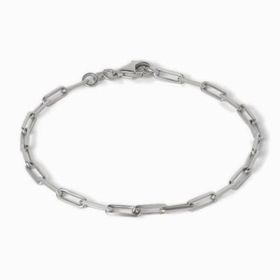 Awe Inspired Bracelets Sterling Silver Paperclip Chain Bracelet