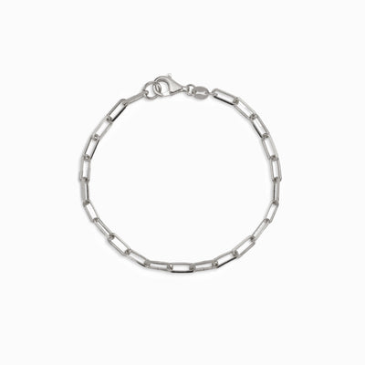 Awe Inspired Bracelets Sterling Silver Paperclip Chain Bracelet