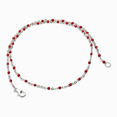 Awe Inspired Bracelets Sterling Silver / Red Double Wrap Enamel Bracelet