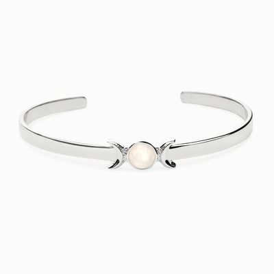 Awe Inspired Bracelets Sterling Silver Triple Moon Cuff