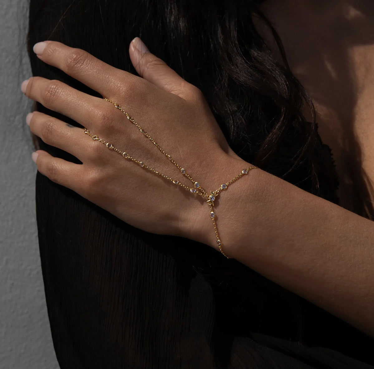Awe Inspired Bracelets Triple Moon Hand Chain