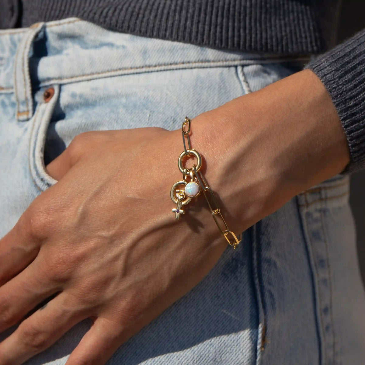 Awe Inspired Bracelets Woman Power Charm Bracelet