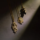 Awe Inspired Crystal Snake Amulet