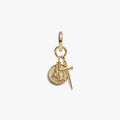 Awe Inspired Earrings 14K Gold Vermeil / Freya Warrior Goddess Charm Earring