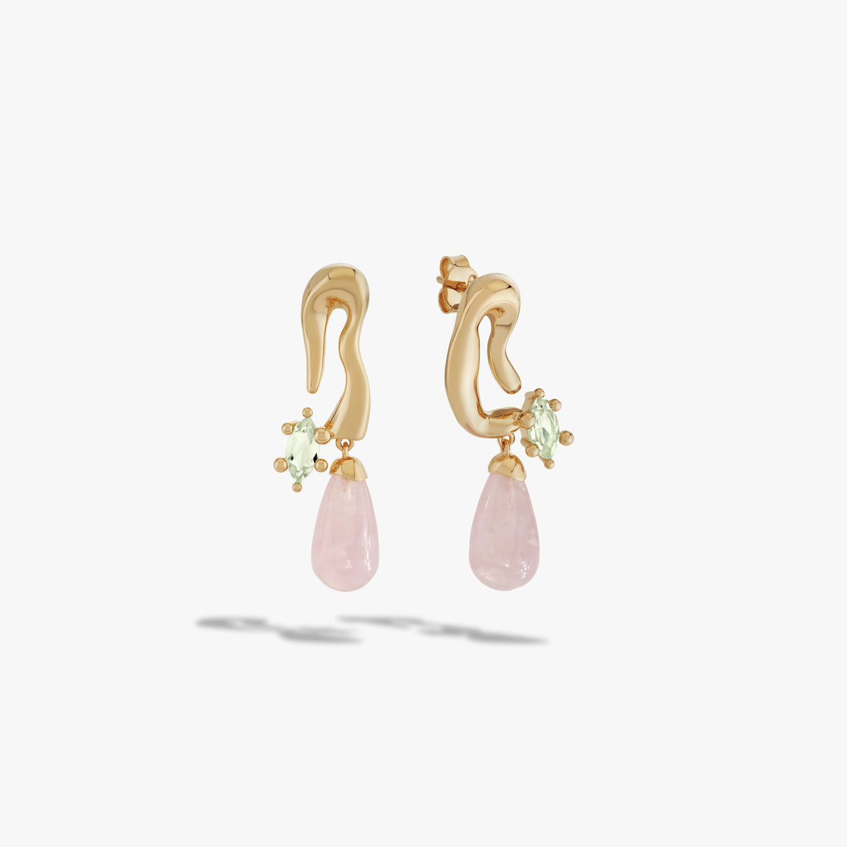 Awe Inspired Earrings 14K Gold Vermeil Mini Petal Drop Earrings
