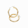 Awe Inspired Earrings 14K Yellow Gold Vermeil 25MM Chubby Hoop Earrings