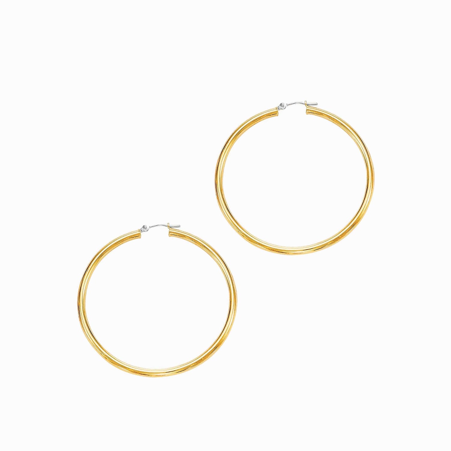 Awe Inspired Earrings 14K Yellow Gold Vermeil 50MM Hoops