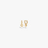 Awe Inspired Earrings 14K Yellow Gold Vermeil Charm Collector Hoops